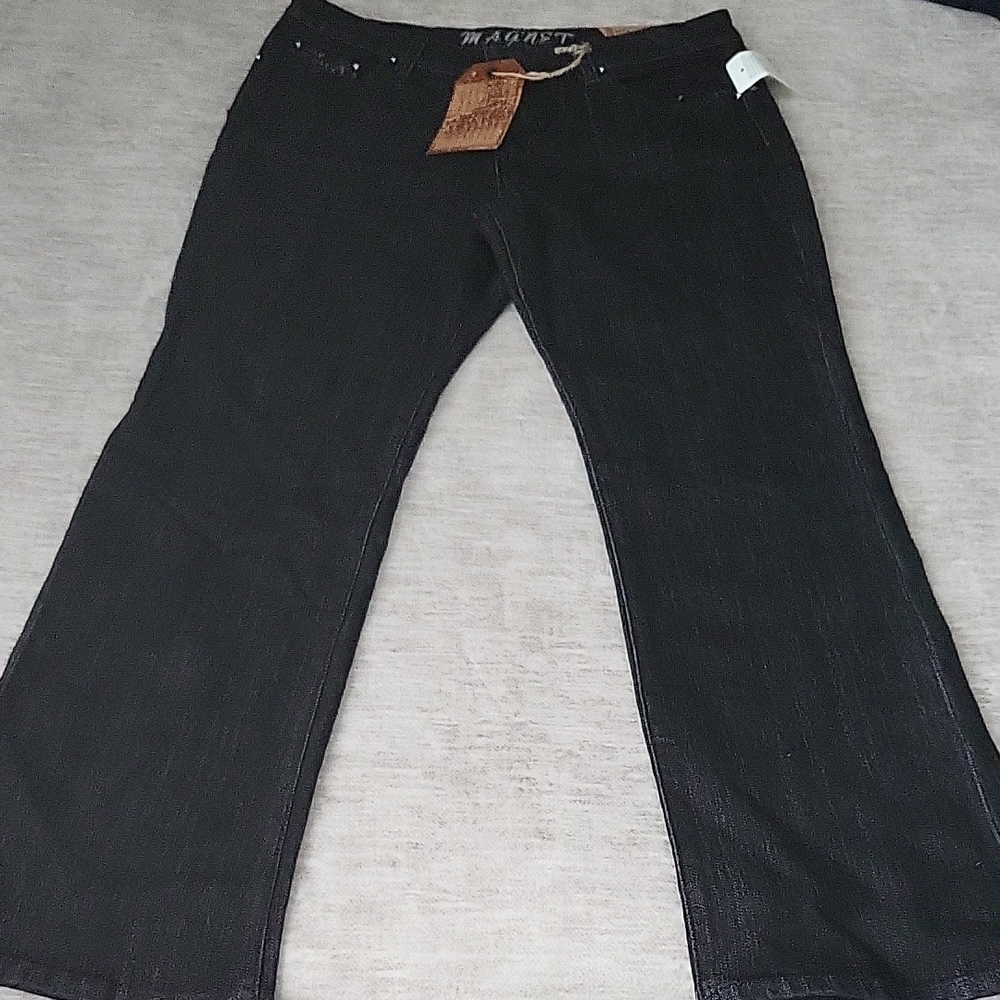 Elegant Black Straight Leg Jeans